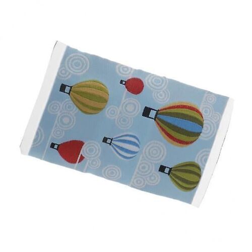 3x1/12 Dollhouse Tapis Tissés Miniatures Tapis Jouet Meuble Accessoire Bleu Clair
