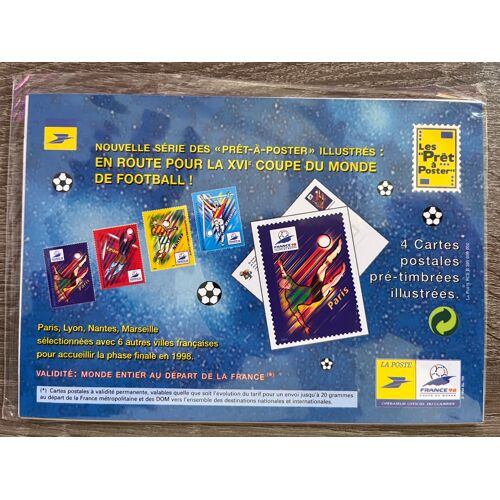 Cartes Postales Coupe Du Monde Foot 1998