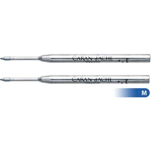 2 Recharges - Cartouche - Stylo À Bille - Goliath - Caran D'ache - Bleu - Pointe M