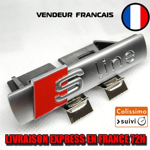 3d S-Ligne Sline Avant Grille Emblème Badge Chrome Calandre Pour Audi A1 A3 A4 B6 B8 B5 B7