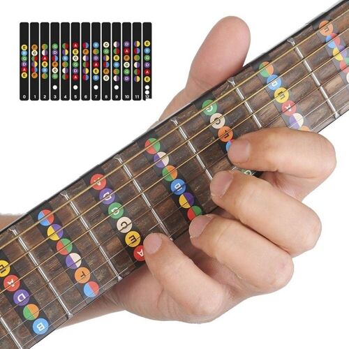 Sparadrap Pour Guitare Acoustique Et Électrique, Étiquette De Carte, Pour Manche, 6 Cordes