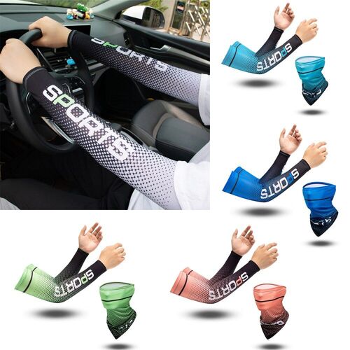 Manches De Cyclisme Pour Hommes Et Femmes, Unisexe, Manches De Bras De Refroidissement, Course À Pied, Mode Hommes Femmes, Tête, Cou, Pare-Soleil, Tube Bandana Écharpe