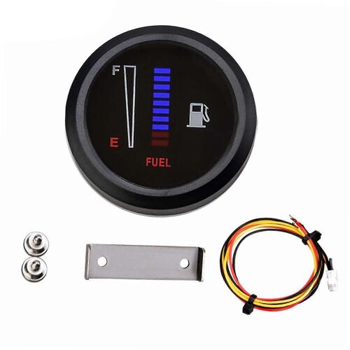 Compteur De Carburant Modifié Générique 12v / 24v Pour Accessoire De Moto Automobile