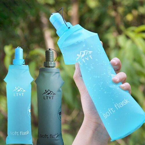 Gourde Pliante Pour Boissons, Bouteille D'eau Douce Portable, Pour Course À Pied, Cyclisme, Sport, Fitness