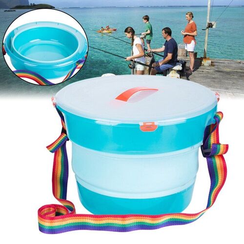 Seau De Pêche Pliable Portable, Stockage D'eau De Salle De Bain En Plein Air, Appât De Lavage De Voiture, Fournitures De Matériel
