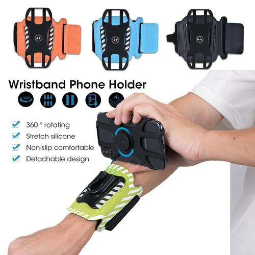 Support De Téléphone Réglable Pour Course À Pied, Bracelet Amovible Pour Iphone Samsung Smartphone 4.0 ""- 7.0"" Support Rotatif À 360 Degrés
