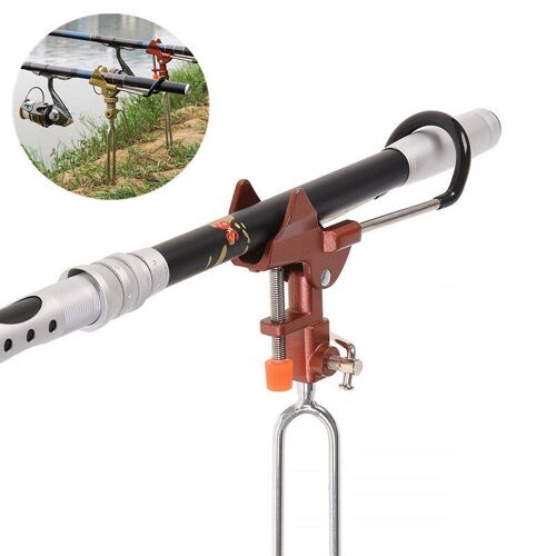 Support Métallique Pour Canne À Pêche En Acier Inoxydable, Réglable, Poignée, Accessoires