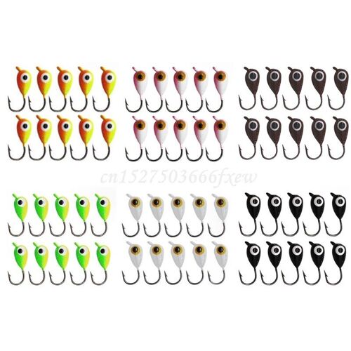 Leurre Métallique Avec Tête Plombée Pour La Pêche Sur Glace, Appât Artificiel Idéal Pour La Pêche À La Turlutte, R9ce, 10/Pièces/Boîte