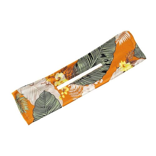 Deft Bun Mode Bandes De Cheveux Femmes Été Knotted Tree Leaf Yellow