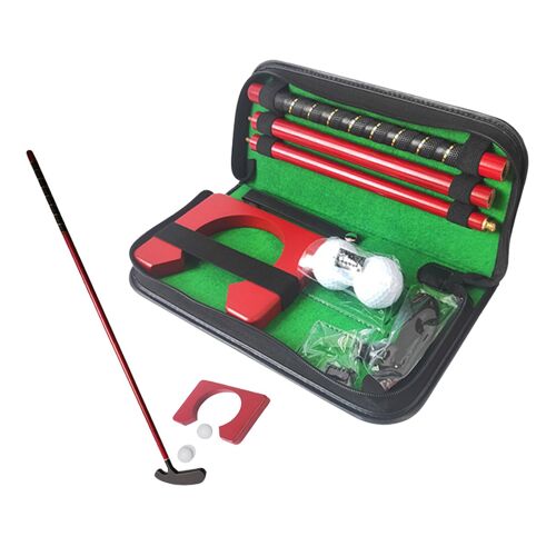 Putter De Golf Portable En Trois Parties, Ensemble De Balles D'entraînement, Équipement D'intérieur, Balle D'entraînement À Domicile Et Au Bureau, Nouveau