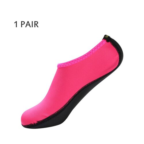 Chaussures d'eau antidérapantes en Nylon, 1 paire, pantoufles, chaussettes de plongée à séchage rapide, pieds nus, plage, apnée, natation, surf, unisexe