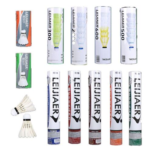 3pcs/6pcs/12pcs D'oie Plume En Nylon Balle De Badminton Sport Balles D'exercice Pour Débutant Badminton Sport Balles D'entraînement Outil