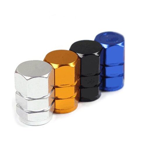 Tube De Roue Universel En Alliage D'aluminium, 4 Pièces, Anti-Poussière, Couvre-Pneu De Bicyclette, Pour Voiture, Camion, Accessoires De Vélo, Valve, 4 Couleurs