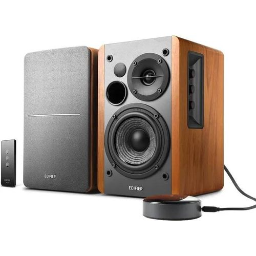 Enceintes bibliothèque actives 2.0 - EDIFIER - R1280T - 42 W RMS - Wi-Fi et Bluetooth - Bois