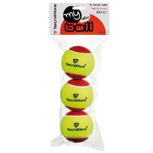 Balles De Tennis Tecnifibre My New Ball - Sachet De 3 Balles - Jaune