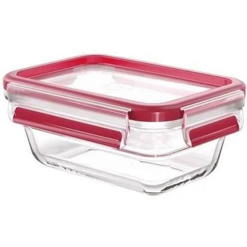 Boite De Conservation Rectangulaire - Tefal - Verre - Masterseal Fresh - 0.45 L - Couvercle En Plastique Et Joint Silicone