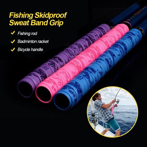 Bande De Survêtement Antidérapante En Relief, 1 Pièce, Poignée De Badminton, Tennis, Bande De Sport, Enroulement Pour Canne À Pêche, Raquette De Raquette De Squash