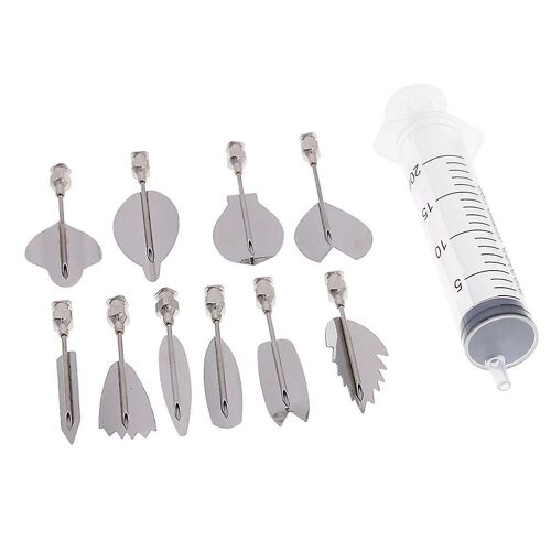 1 Set Metal 3D Gelatin Jelly Art Pudding Cake Decorating Needles Tools C