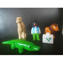 Playmobil 123 6744 - Vétérinaire Et Animaux Sauvages