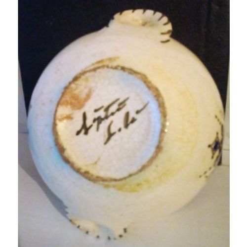 Bol A Oreillettes - Décor Géométrique