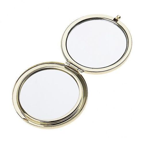 5x1pc Travel Premium Folding Pocket Compact Makeup Mirror Two-Sided Gold