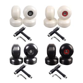Roues De Skateboard D'intérieur En Pu Premium Abec-9 Roulements, Clé À Molette Quad Skate