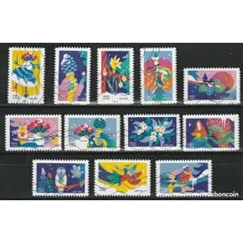 Mon Spectaculaire : Faune Et Fleurs Stylisés Pour Noël Série Complète Année 2020 Autoadhésifs N° 1930 1931 1932 1933 1934 1935 1936 1937 1938 1939 1940 1941 Yvert Et Tellier