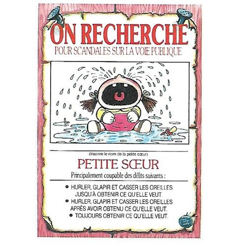 Les Crados - On Recherche - Petite Soeur -