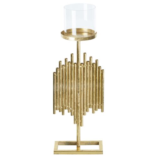 Bougeoir en métal doré 53 cm NIAS
