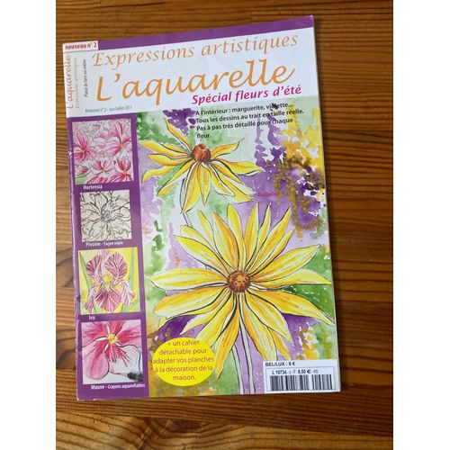 Magazine Aquarelle Spécial Fleurs D'été