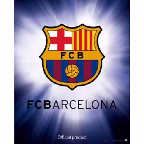 Affiche / Poster - Fc Barcelona - Logo - 40x50cm