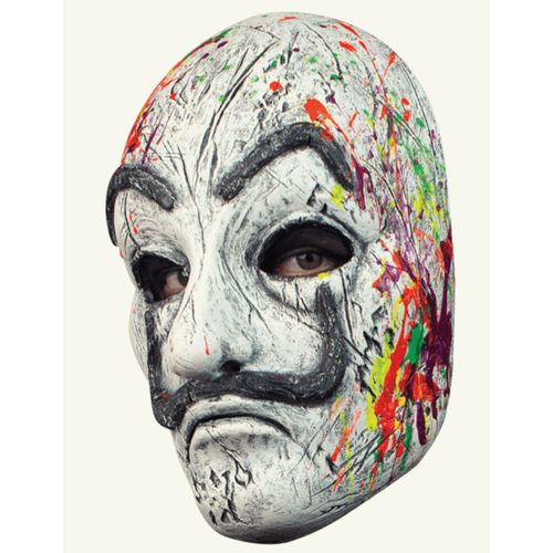 Masque Braqueur Avec Tâches Néon Uv Luxe Adulte