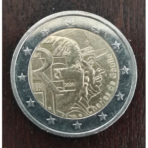 Pièce De 2 Euros Charles De Gaulle