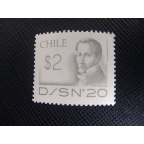Timbre Chili Yt 571 Diego Portales (1793-1837) 1981 ( 110806 )