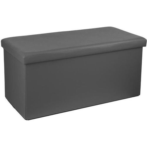 Pouf Pliant Double Pvc - Atmosphera Gris