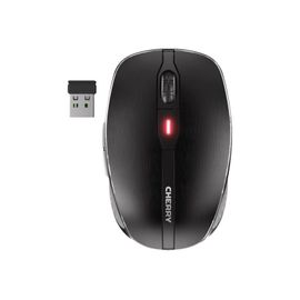 CHERRY MW 8C ADVANCED - Souris - ergonomique - optique - 6 boutons - sans fil - 2.4 GHz, Bluetooth 4.0 - récepteur sans fil USB - noir