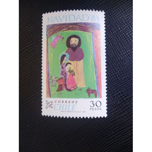 Timbre Chili Yt 642 Sainte Famille 1983 ( 110806 )
