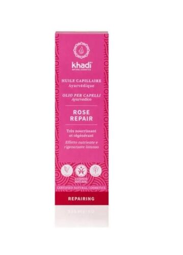 Huile De Soin Capillaire - Rose Repair 50 Ml - Khadi 