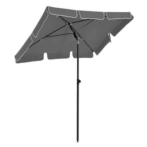 Parasol De Balcon Rectangulaire 1,8 X 1,25 M Protection Upf 50+ Ombrelle Toile Avec Revêtement En Pa Sac De Transport Terrasse Jardin Sans Socle Gris Helloshop26 12_0001784