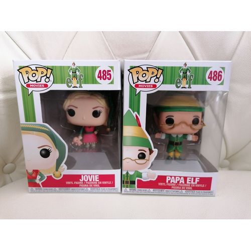 Série De 2 Figurines Funko Pop Movies - Jovie - Papa Elf - N° 485, 486