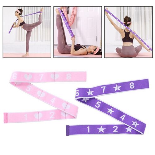 Ceinture Élastique En Polyester Pour Yoga Et Pilates, 85x4cm, Pour Étirements Professionnels, Danse Latine