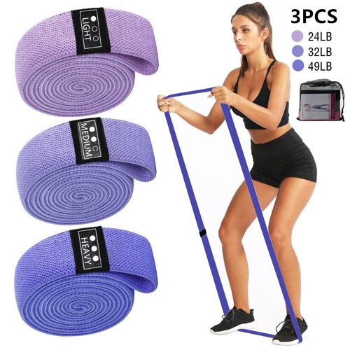 Ceinture De Résistance Pour L'entraînement Physique Et Le Yoga, 3, Pièces/Ensemble