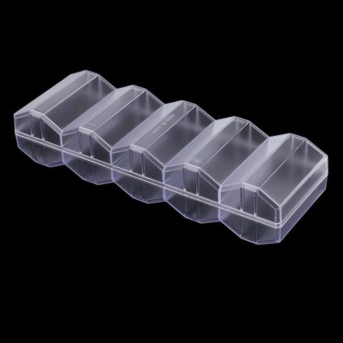 Plateau Transparent En Acrylique Pour Jetons De Poker, 100, Affichage Des Jetons, Boîte En Nid D'abeille Avec Couvercle