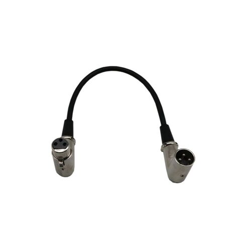 Extension De Câble Xlr À 3 Broches, Angle Droit De 90 Degrés Femelle À Mâle, Cordon De Micro