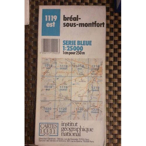 Carte Ign 1119 Est