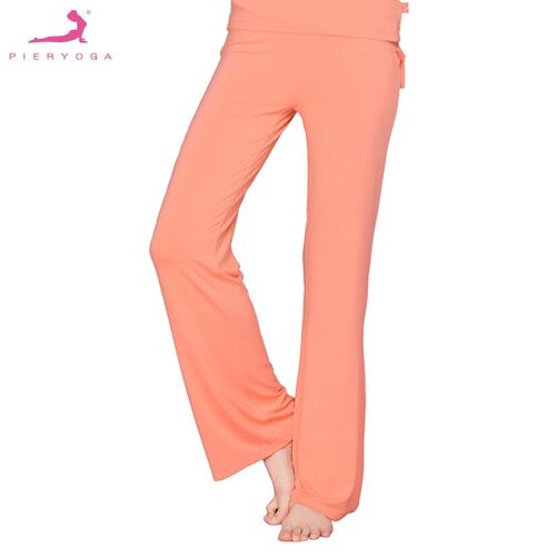 Pantalon De Yoga Orange/Bleu De 41868mm, Longueur Totale, Confortable, Lisse, Avec Cordon De Serrage