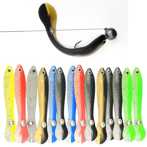 Doux Lumineux Bionique Leurre De Pêche 5/10/15pcs Leurres De Pêche De Leurre Peut Rebond Doux Lumineux Bionique Kit De Leurre De Pêche Pour