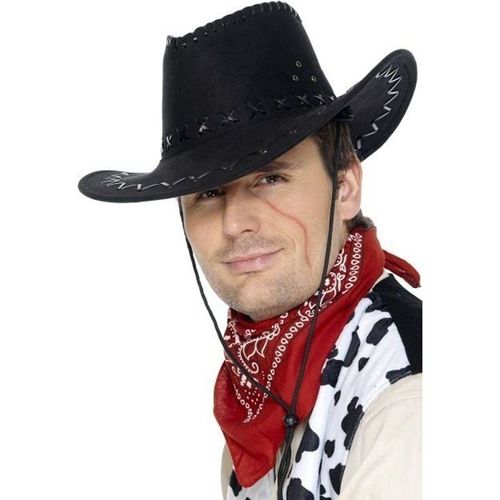 Chapeau De Cowboy Occidental Pour Hommes Et Femmes, Chapeau De Soleil Pour Enfants, En Daim Artificiel, À Large Bord, Pour Halloween