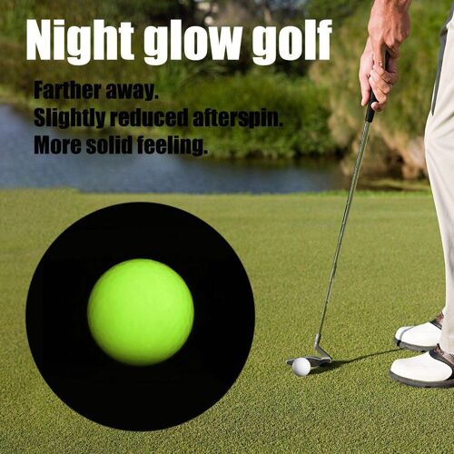 Balles Fluorescentes Pour Enfants, 1 À 3 Balles Lumineuses, Base De Golf, De Nuit, De Sport