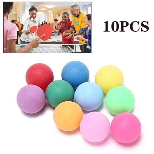 Balles De Tennis Roses Pour Enfants 40mm, 10 Pièces/Paquet, Balles De Tennis De Table Colorées, Balles De Sport De Yoga Avec Jambes